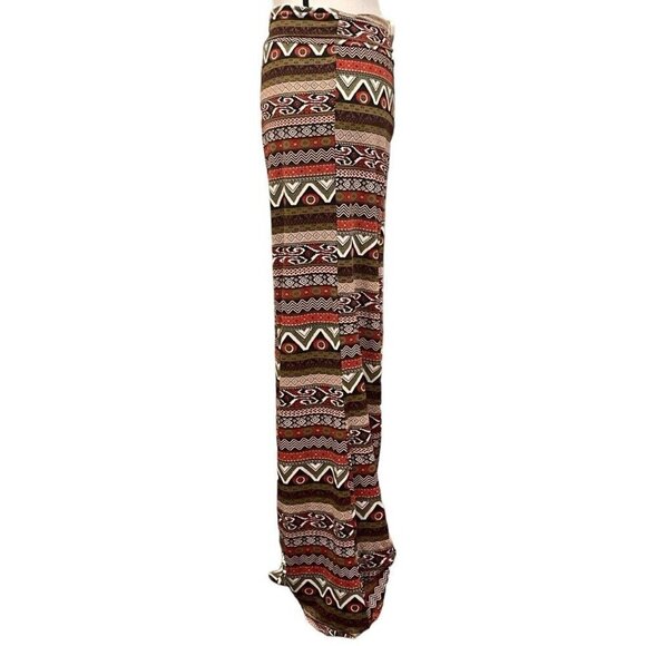 Purple Femina Foldover Double Waist Palazzo Pants Size 2XL Wide Leg Long - Picture 13 of 16